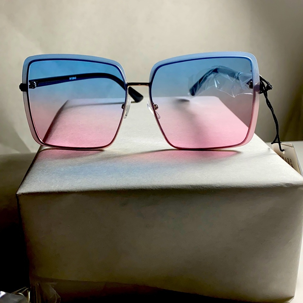 Blue/Pink Sunglasses by Luxe